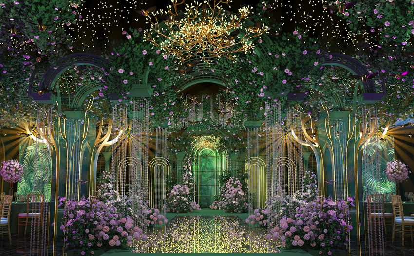 巴里坤奇妙森林婚礼堂效果展示